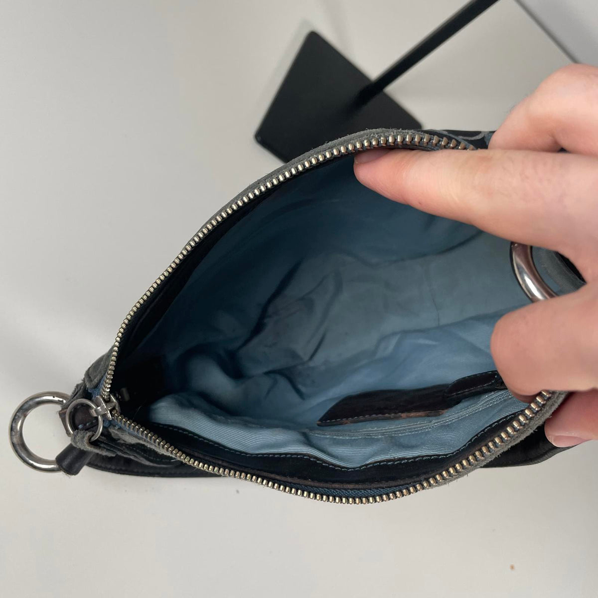 Coach Blue Chelsea Optic Signature Shoulder Bag E04U-7035