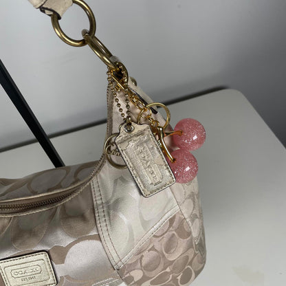 Coach Beige Patchwork Shoulder Bag Gold Hardware C1293-F19195