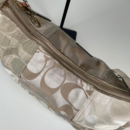 Coach Beige Patchwork Shoulder Bag Gold Hardware C1293-F19195