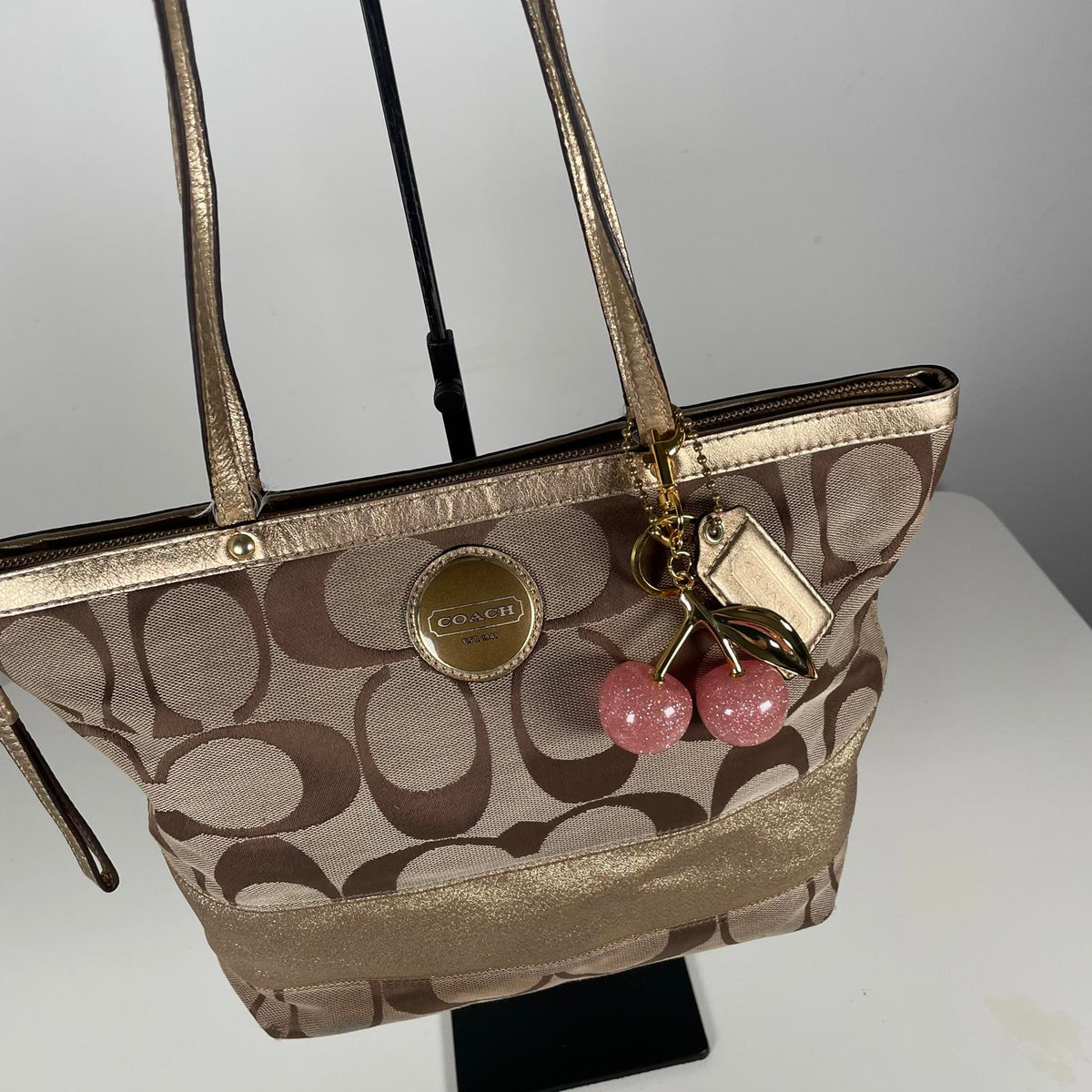 Coach Signature Sufflette Canvas Tote Shoulder Bag H1060-F15112