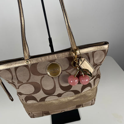 Coach Signature Sufflette Canvas Tote Shoulder Bag H1060-F15112
