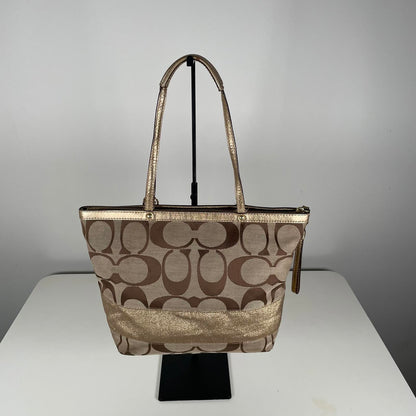 Coach Signature Sufflette Canvas Tote Shoulder Bag H1060-F15112