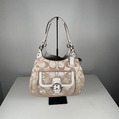 Coach Campbell Signature Monogram Shoulder Bag L1380-F24742