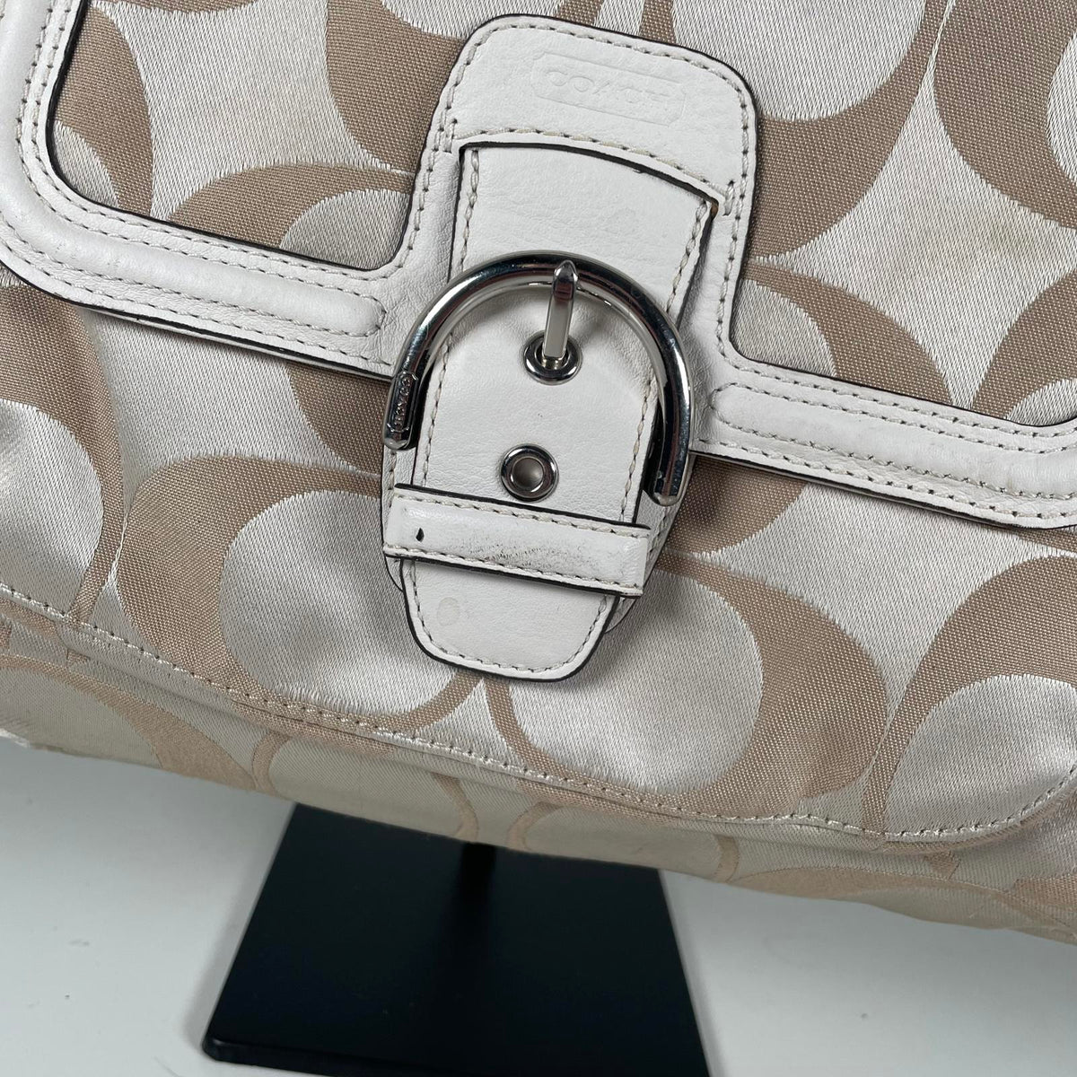 Coach Campbell Signature Monogram Shoulder Bag L1380-F24742
