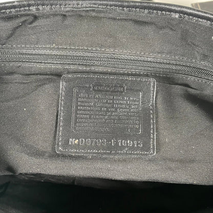 Coach Black Leather Hampton Buckle Shoulder Bag D0793-F10913