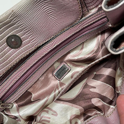 Vintage Y2K Guess Pink Monogram Gemstone Shoulder Bag