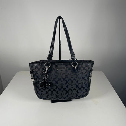 Coach Black Signature Monogram Shoulder Bag A1394-23766E