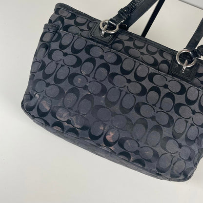 Coach Black Signature Monogram Shoulder Bag A1394-23766E