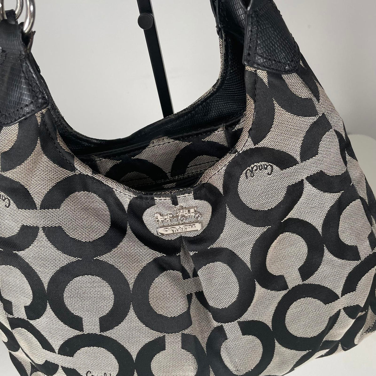 Coach Madison Maggie OP Art Jacquard Handbag H1381-21125M
