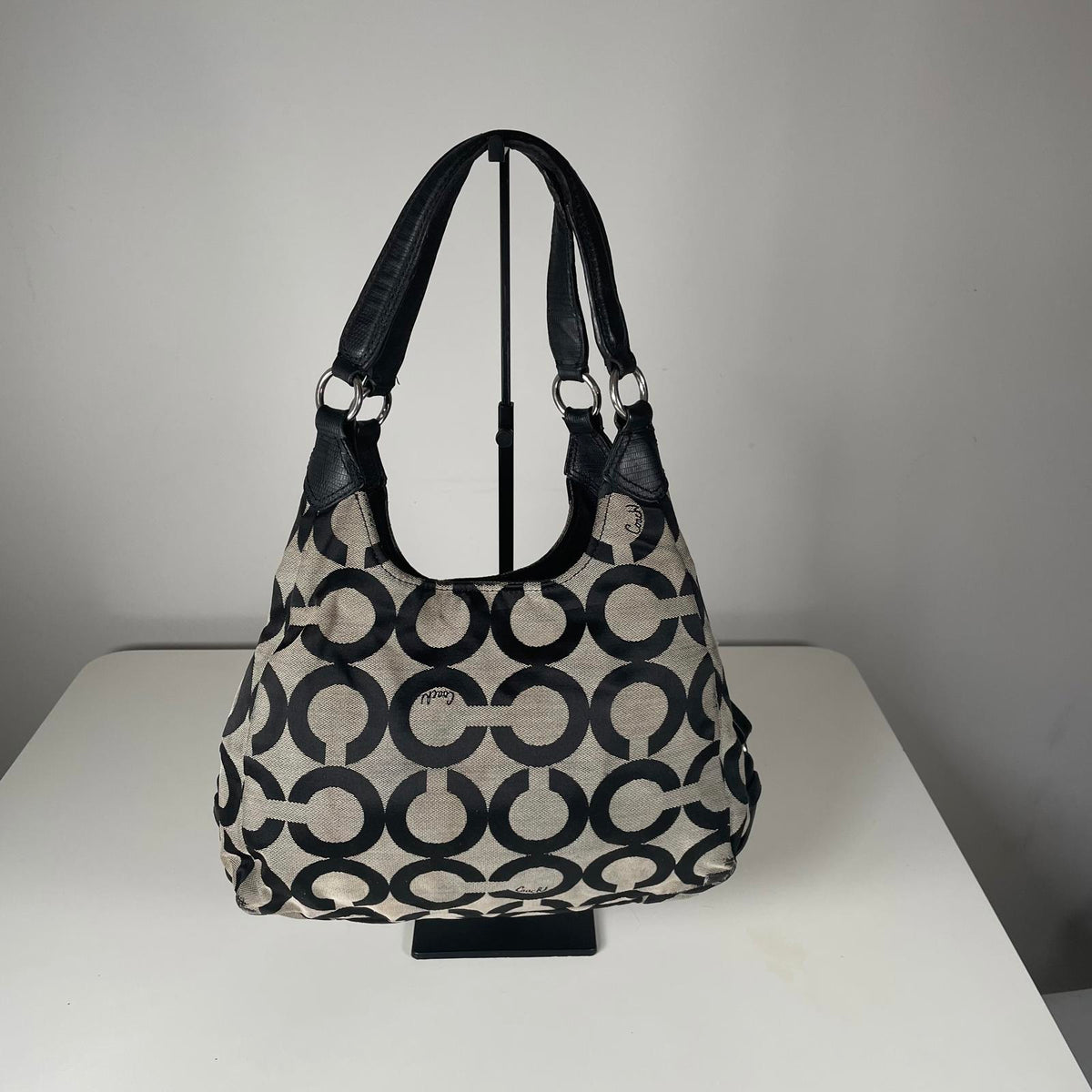 Coach Madison Maggie OP Art Jacquard Handbag H1381-21125M
