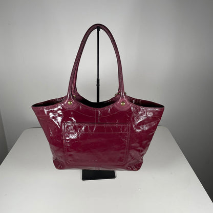 Coach Burgundy Red Patent Leather Shoulder Bag C0873-12352