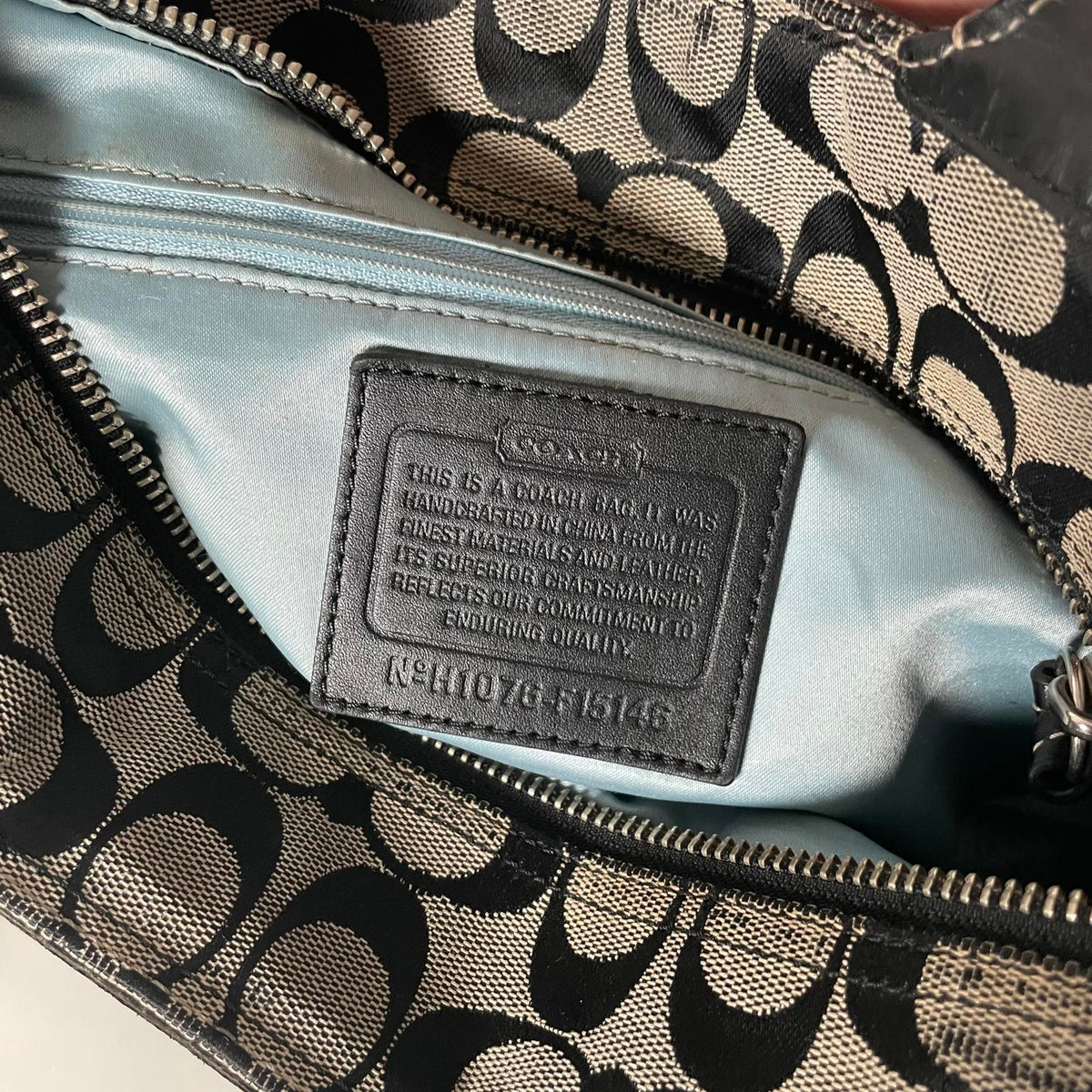 Coach East West Signature Grey Tote Bag H1076-F15146
