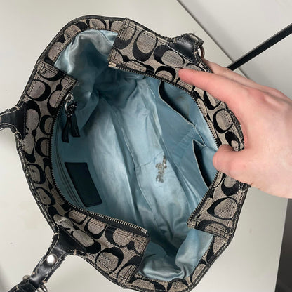 Coach East West Signature Grey Tote Bag H1076-F15146