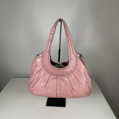 Coach Ergo Pink Vachetta Leather Shoulder Bag Hobo Handbag Purse Y2K E0869-12248
