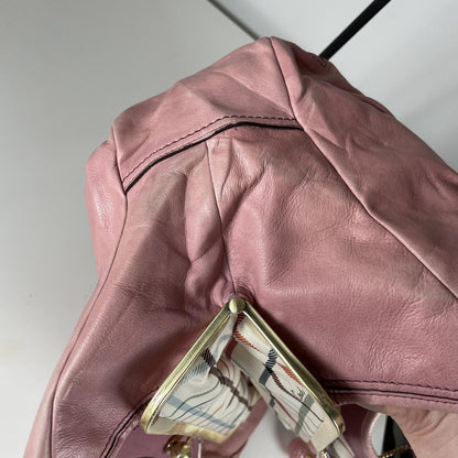 Coach Ergo Pink Vachetta Leather Shoulder Bag Hobo Handbag Purse Y2K E0869-12248