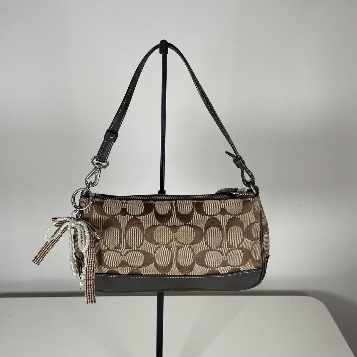 Vintage Y2K Coach Mini Demi Brown Shoulder Bag Handbag Purse G055-6094