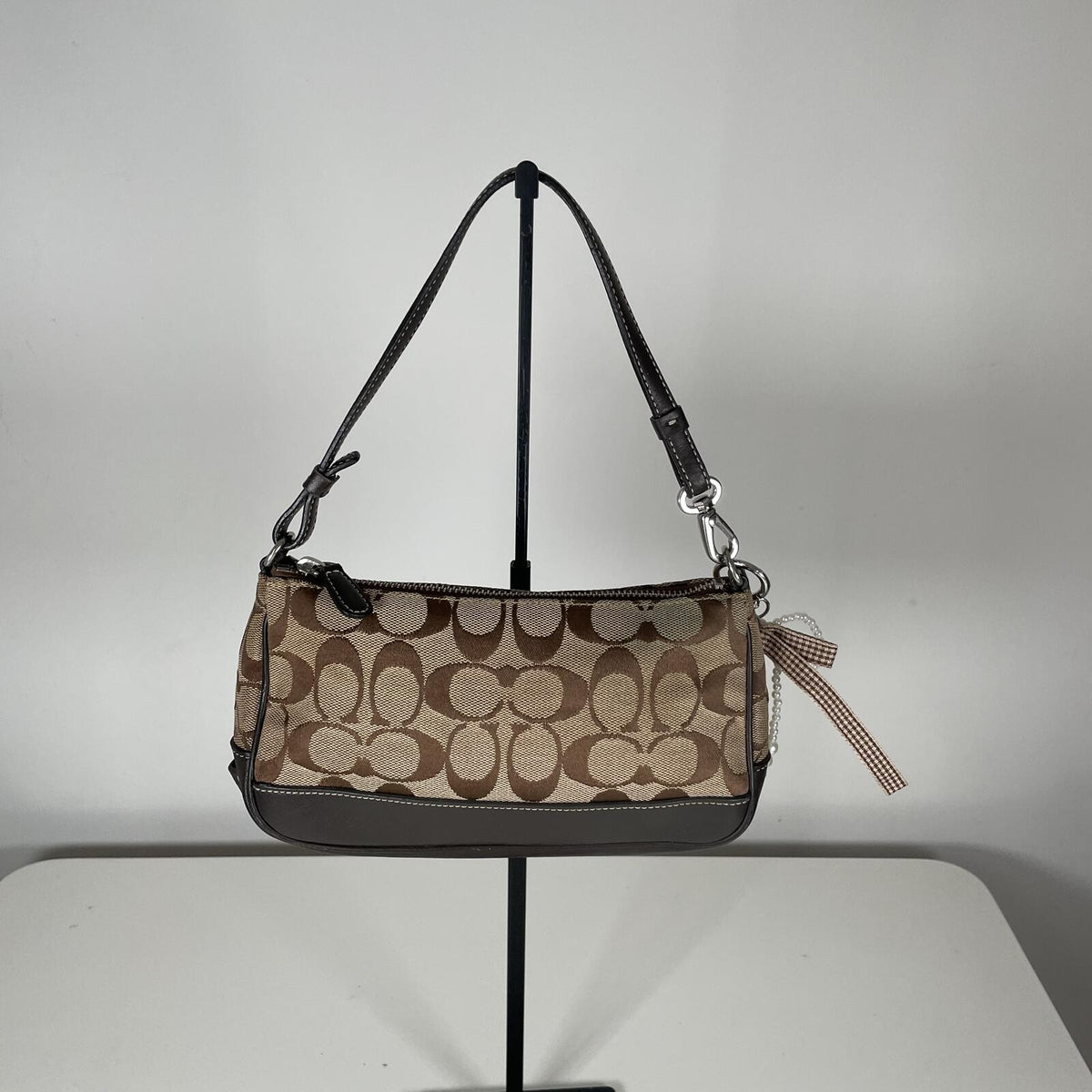 Vintage Y2K Coach Mini Demi Brown Shoulder Bag Handbag Purse G055-6094