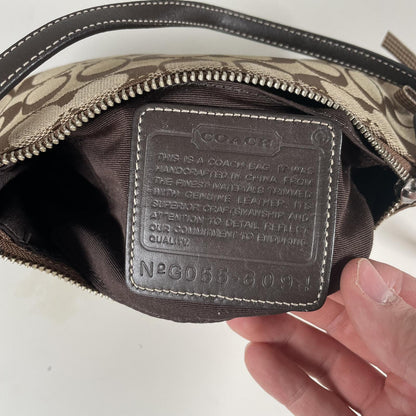 Vintage Y2K Coach Mini Demi Brown Shoulder Bag Handbag Purse G055-6094