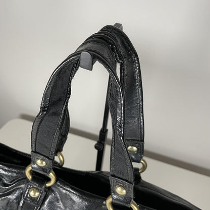 Coach Poppy Black Patent Leather Shoulder Bag K1271-F20047