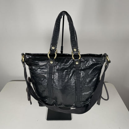Coach Poppy Black Patent Leather Shoulder Bag K1271-F20047