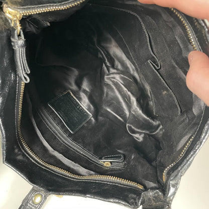 Coach Poppy Black Patent Leather Shoulder Bag K1271-F20047