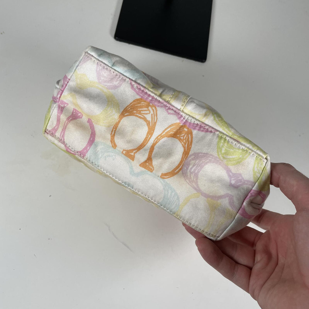 Coach Scribble Multicolor Mini Shoulder Bag Handbag Purse Baguette Y2K