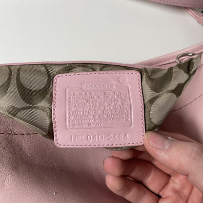 Rare Coach Soho Pink Leather Hobo Shoulder Bag Handbag L04D-9464