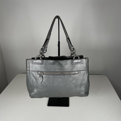 Coach Penelope Silver Pebbled Leather Shoulder Bag H1169-F16531