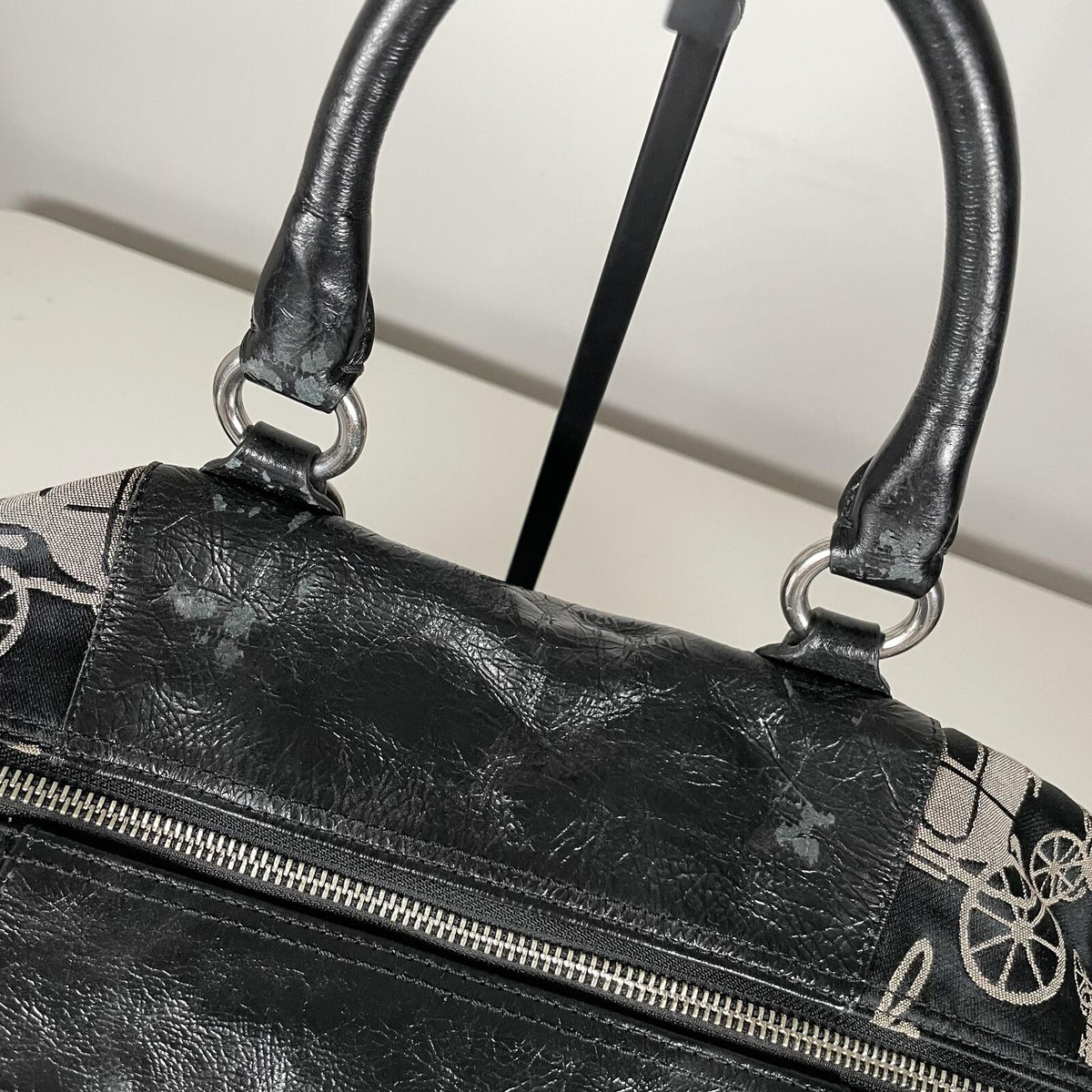 Coach Madison Sabrina Horse & Carriage Black Leather Shoulder Bag G01077-F15653