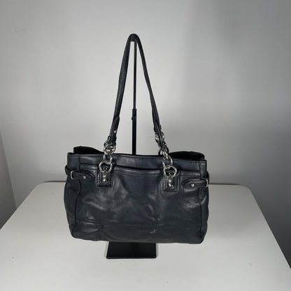 Coach Black Leather Carryall Shoulder Bag J1020-16460