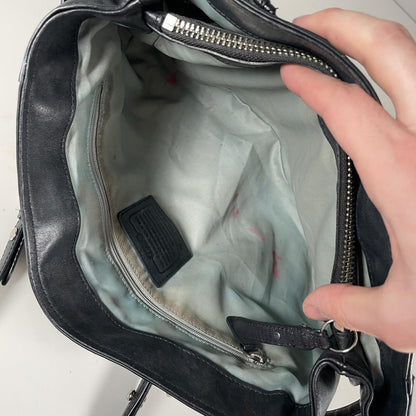 Coach Black Leather Carryall Shoulder Bag J1020-16460