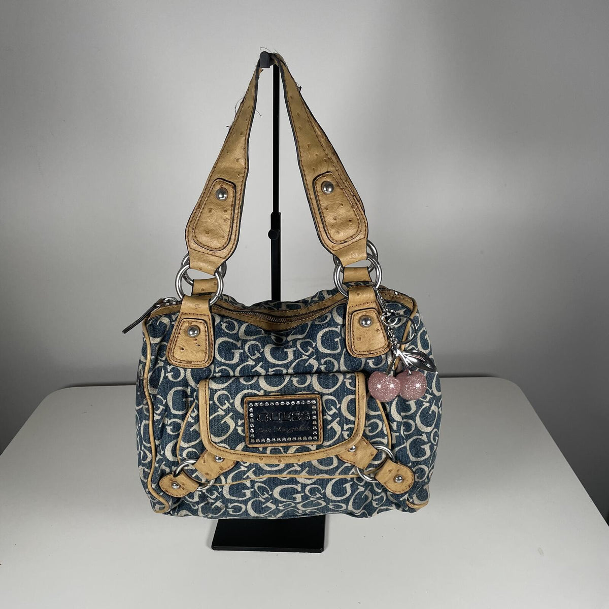 Guess Blue Denim Handbag Shoulder Bag