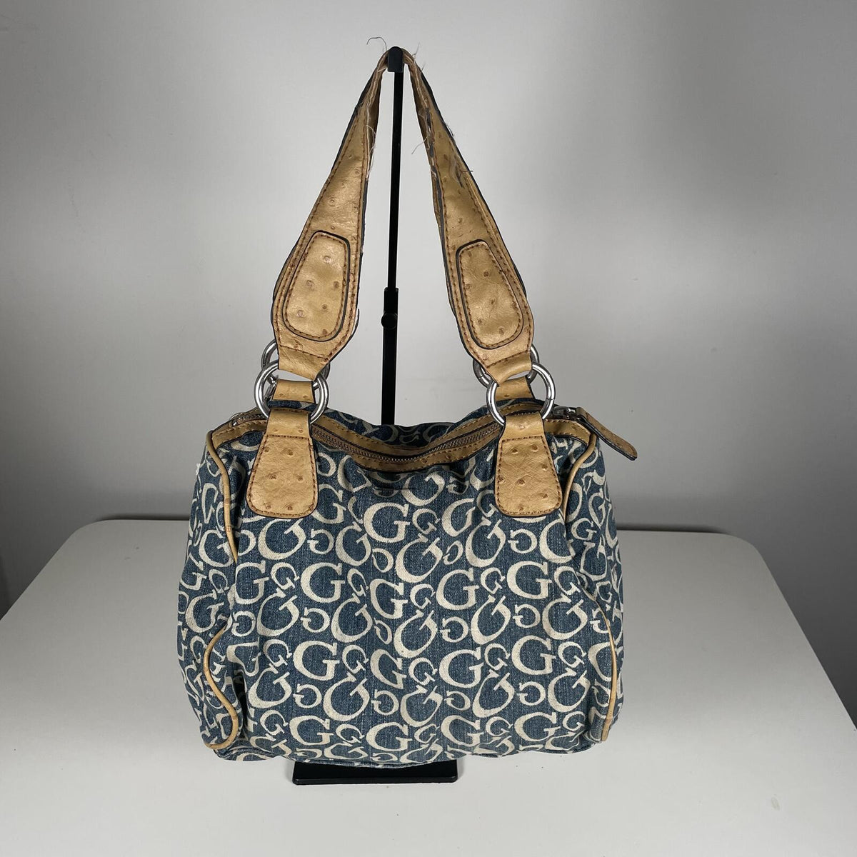 Guess Blue Denim Handbag Shoulder Bag