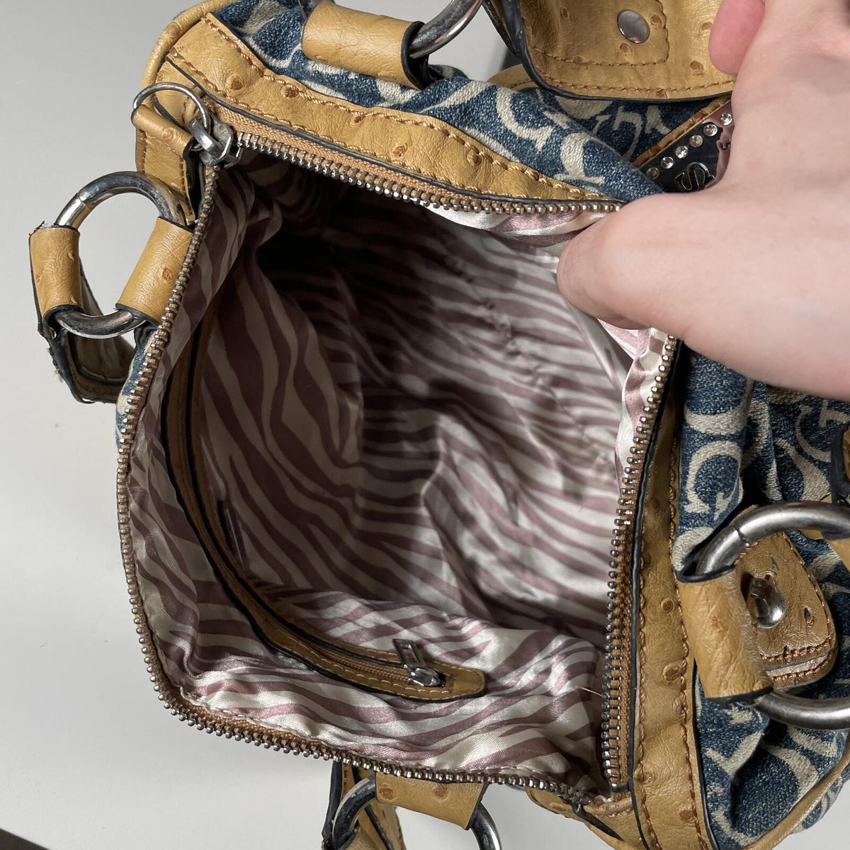 Guess Blue Denim Handbag Shoulder Bag