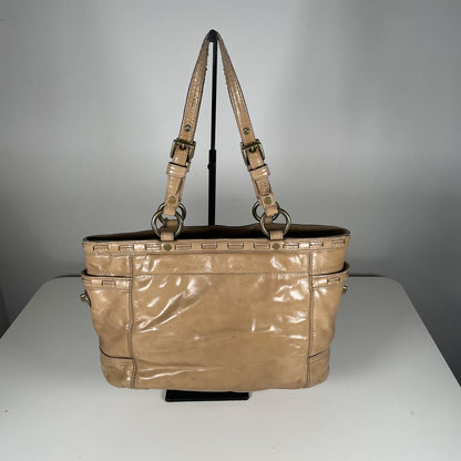 Vintage Y2K Coach Camel Gallery Tote Bag Leather Shoulder Bag A0873-11500