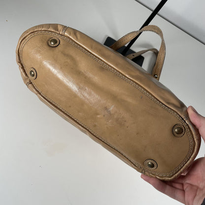 Vintage Y2K Coach Camel Gallery Tote Bag Leather Shoulder Bag A0873-11500