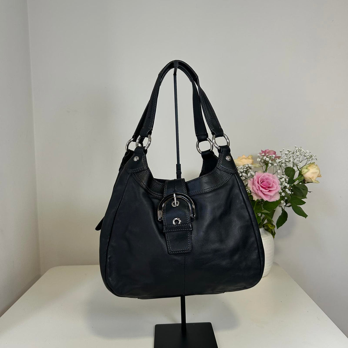 Coach Soho Hobo Black Leather Shoulder Bag F1149-F17219