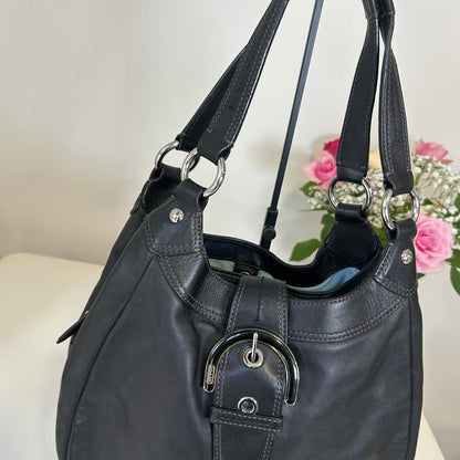 Coach Soho Hobo Black Leather Shoulder Bag F1149-F17219