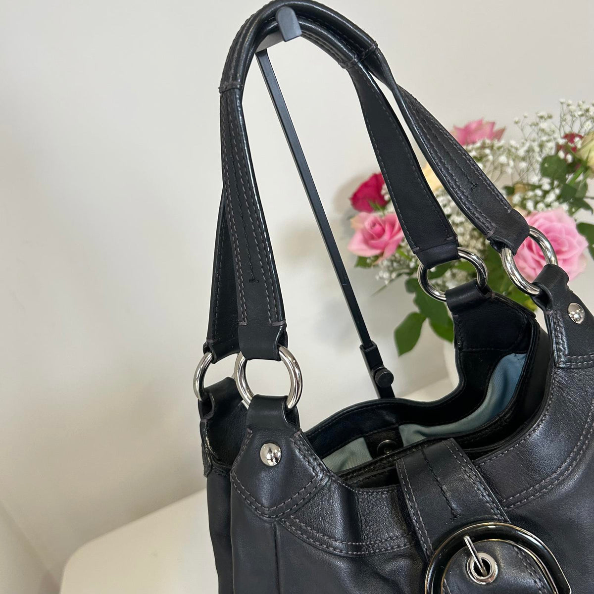 Coach Soho Hobo Black Leather Shoulder Bag F1149-F17219