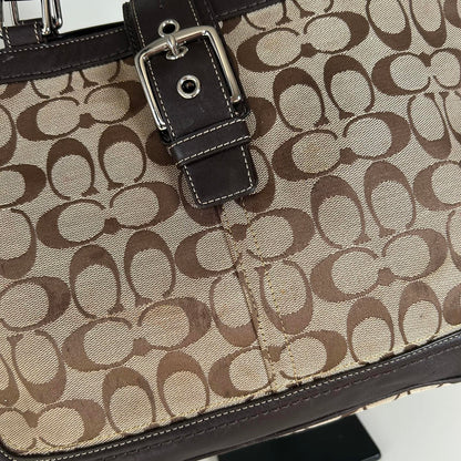 Coach Hampton Brown Signature Satchel H0872-F12643