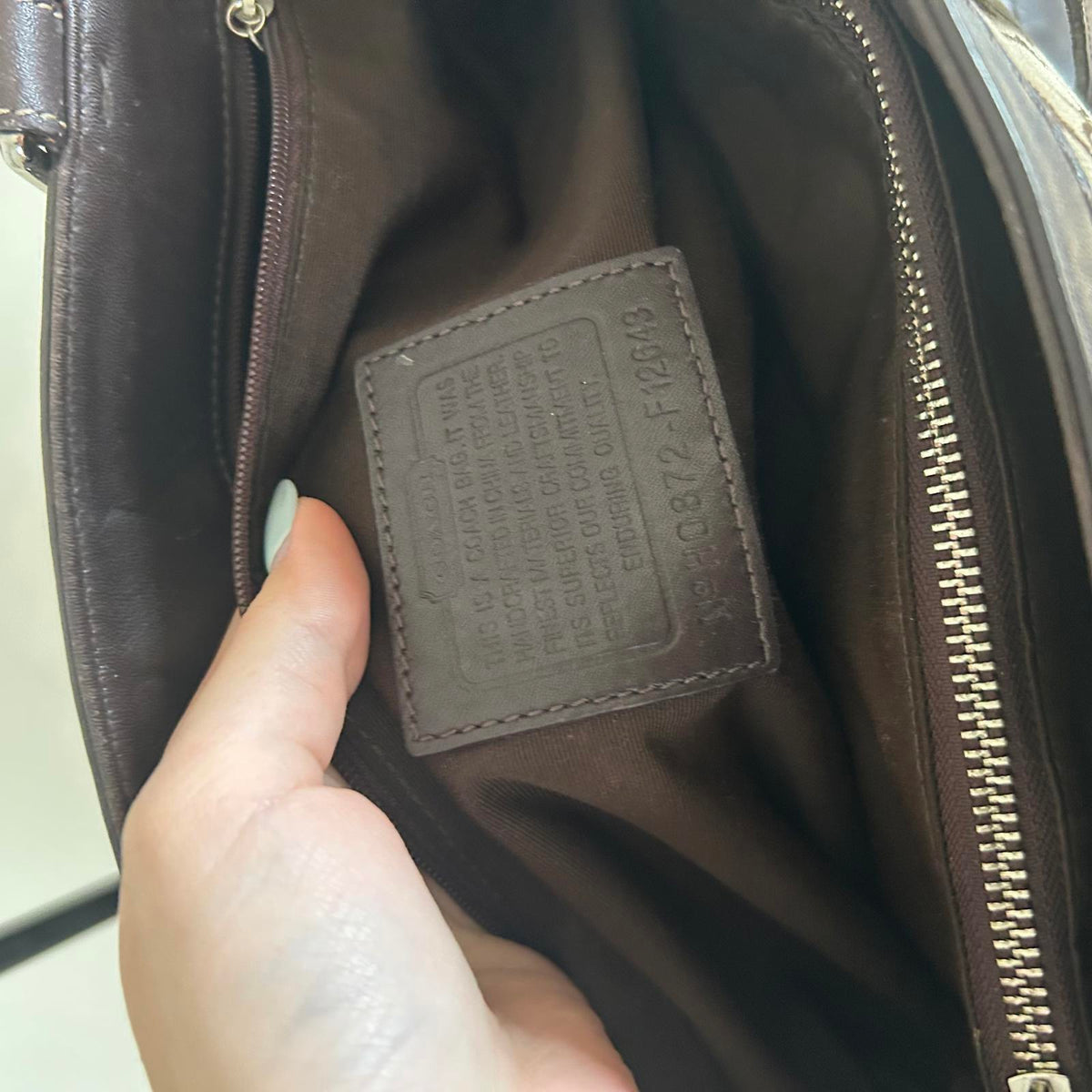 Coach Hampton Brown Signature Satchel H0872-F12643