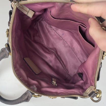 Coach Beige Signature Monogram Shoulder Bag H1182-18650