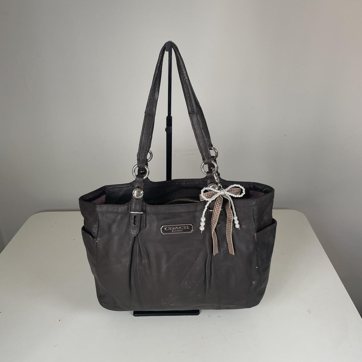 Coach Brown Leather Shoulder Bag F1059-F15457