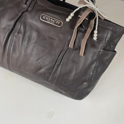 Coach Brown Leather Shoulder Bag F1059-F15457