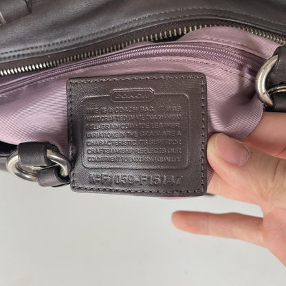 Coach Brown Leather Shoulder Bag F1059-F15457