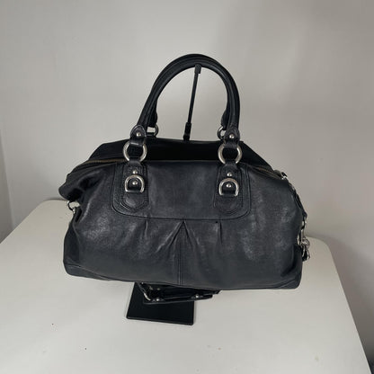 Coach Madison Sabrina Black Leather Handbag Convertible H1173-F15447