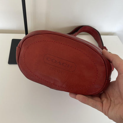 Coach Legacy Red Leather Bucket Convertible Shoulder Bag J0769-11422