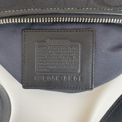 Coach Black Signature Monogram Soft Demi Shoulder Bag E05K-8K01