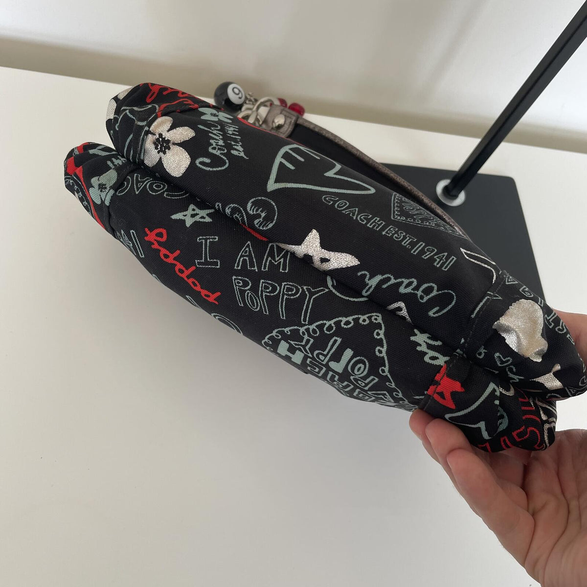 Coach Poppy Graffiti Black Shoulder Bag G1020-16051