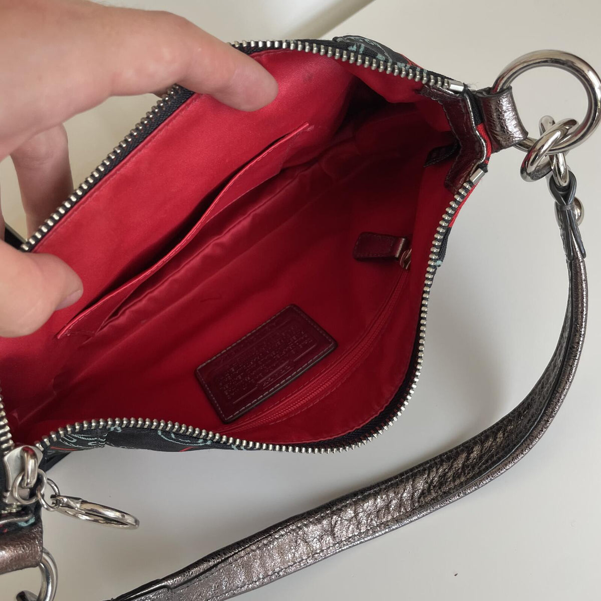 Coach Poppy Graffiti Black Shoulder Bag G1020-16051